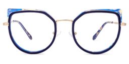 Felix Dunkelblau Cateye Brille0