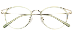 Lacey Hellgrün Rund Brille1