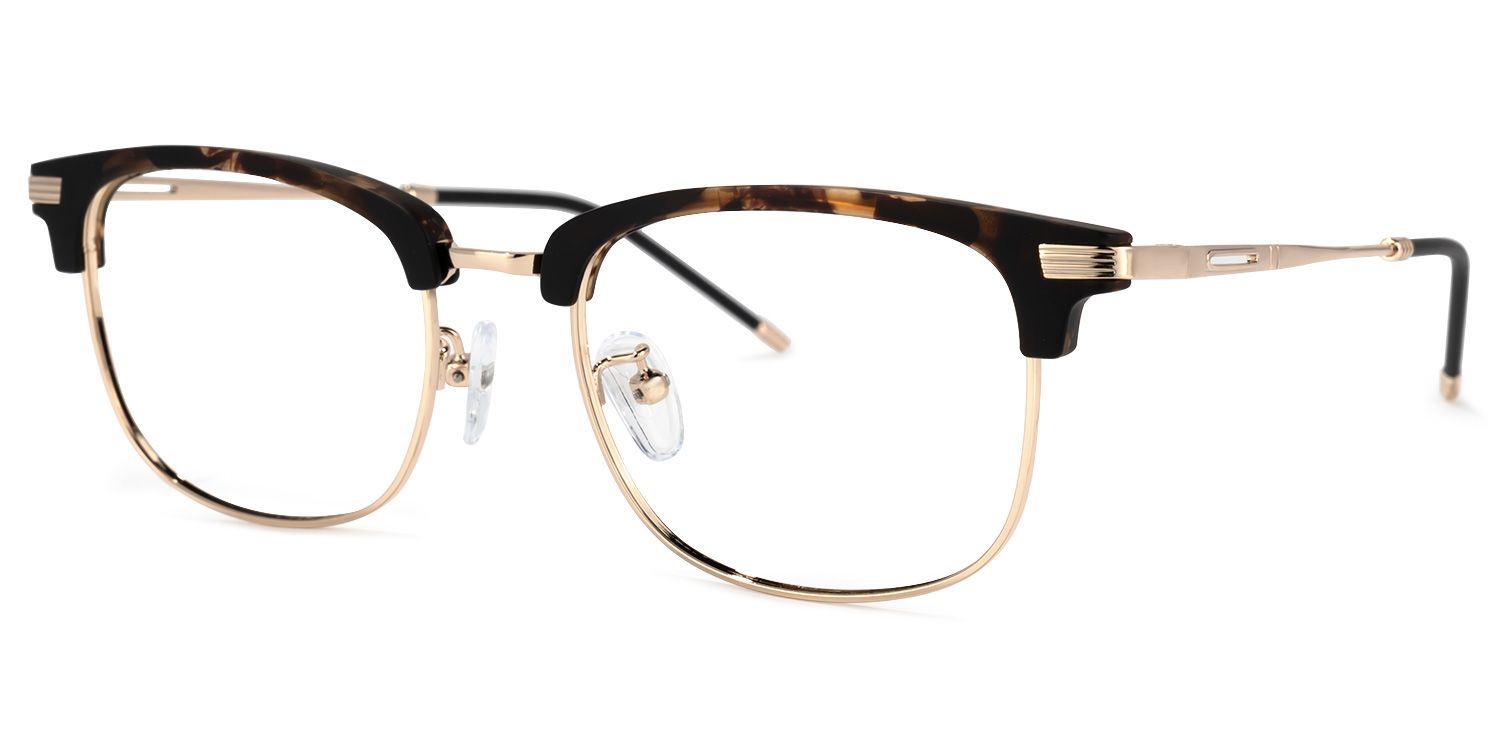 Wilona Schwarz-Tortoise Browline Brille1