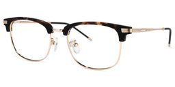 Wilona Schwarz-Tortoise Browline Brille1