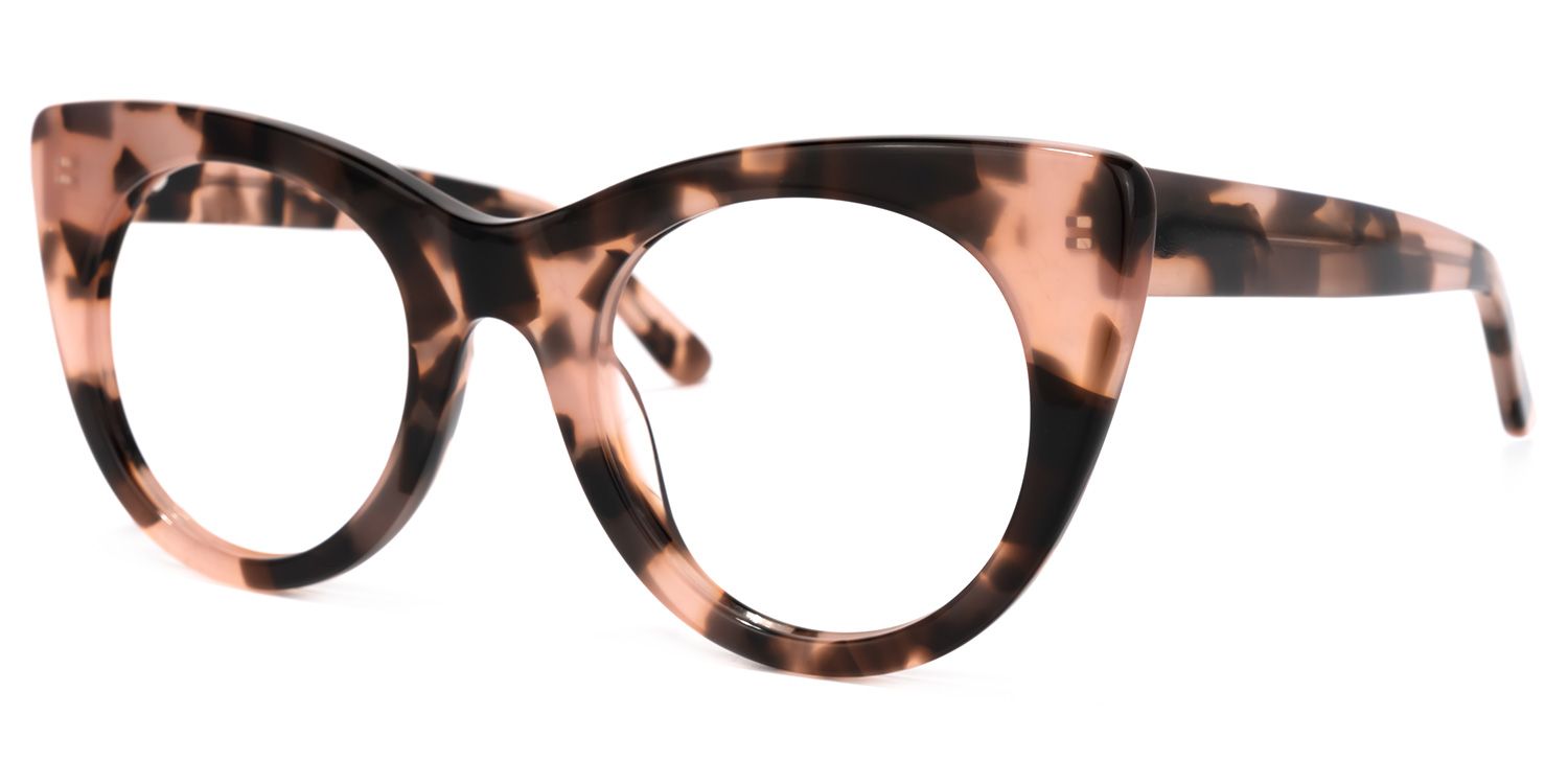 Eutin Rosa Tortoise Cateye Brille1