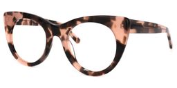 Eutin Rosa Tortoise Cateye Brille1