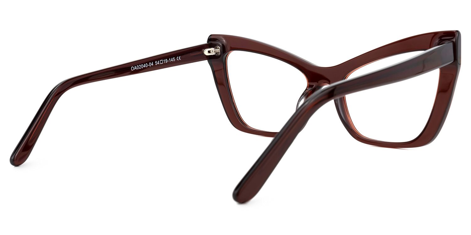 Driscoll Dunkelrot Cateye Brille3