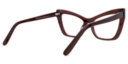 Driscoll Dunkelrot Cateye Brille3