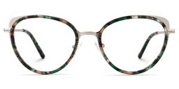 Vanesa Grüne Tortoise Cateye Brille0