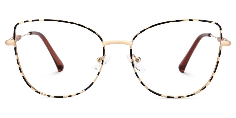 Terran Schwarz-Tortoise Cateye Brille