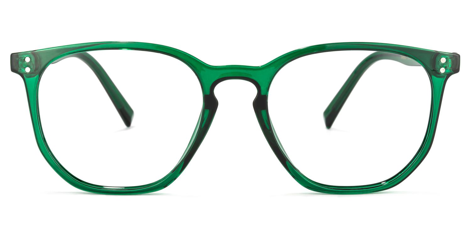 Walter Grün Klar Rund Brille0