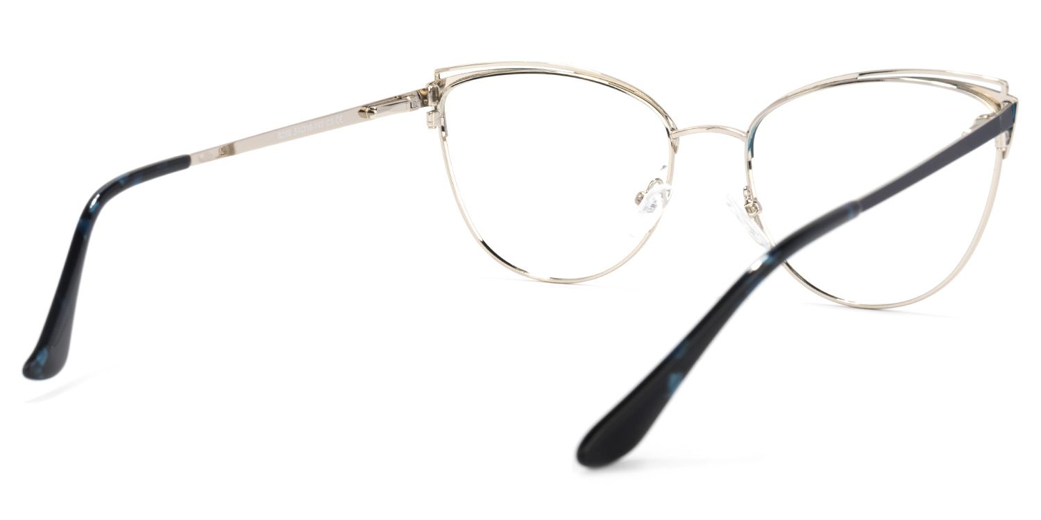 Faust Dunkelblau Cateye Brille4