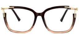 Nuriama Braun Klar Cateye Brille0