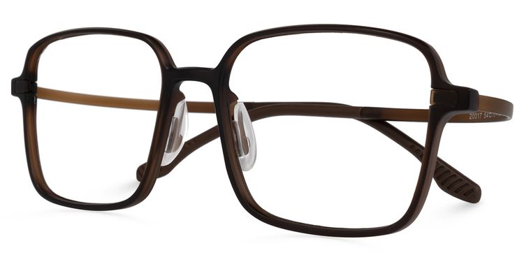 Quentrell Dunkelbraun Quadratisch Brille