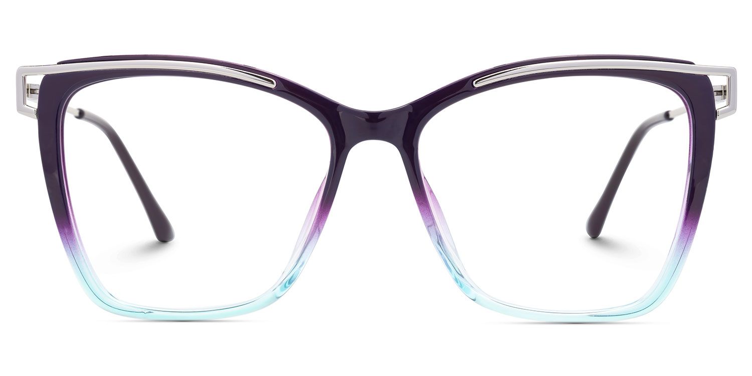 Matia Lila-Blau Quadratisch Brille0