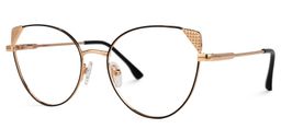 Eve Schwarz-Gold Cateye Brille1
