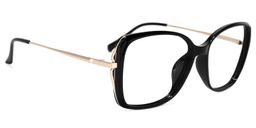 Fulleord Schwarz Quadratisch Brille2