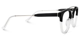 Waston Schwarz-Weiß Pilot Brille2