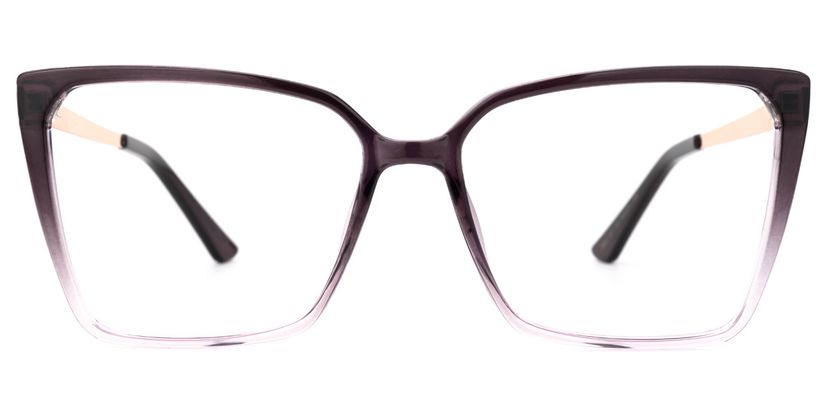 Karrie Dunkellila Quadratisch Brille