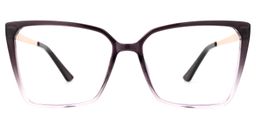 Karrie Dunkellila Quadratisch Brille0