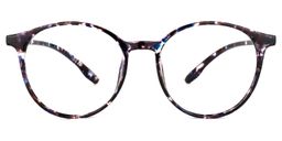 Perdita Blaue Tortoise Runde Brille0