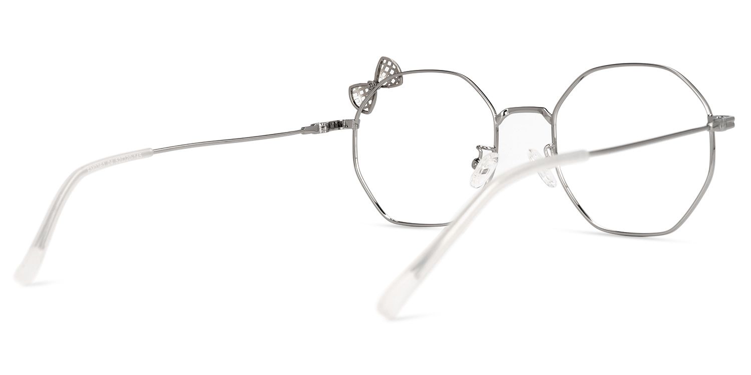 Kaitlyn Silber Geometrisch Brille3