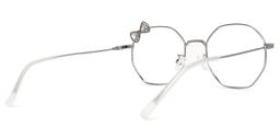 Kaitlyn Silber Geometrisch Brille3