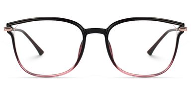 Mander Schwarz-Lila Quadratisch Brille