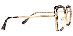 Chris Schwarz-Tortoise Geometrisch Brille2