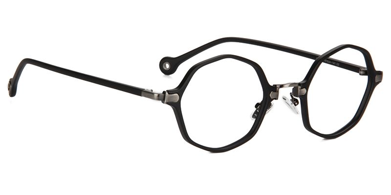 Ashley Schwarz Geometrische Brille2