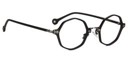 Ashley Schwarz Geometrische Brille2