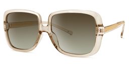 Raymond Beige Quadratisch Sonnenbrille1