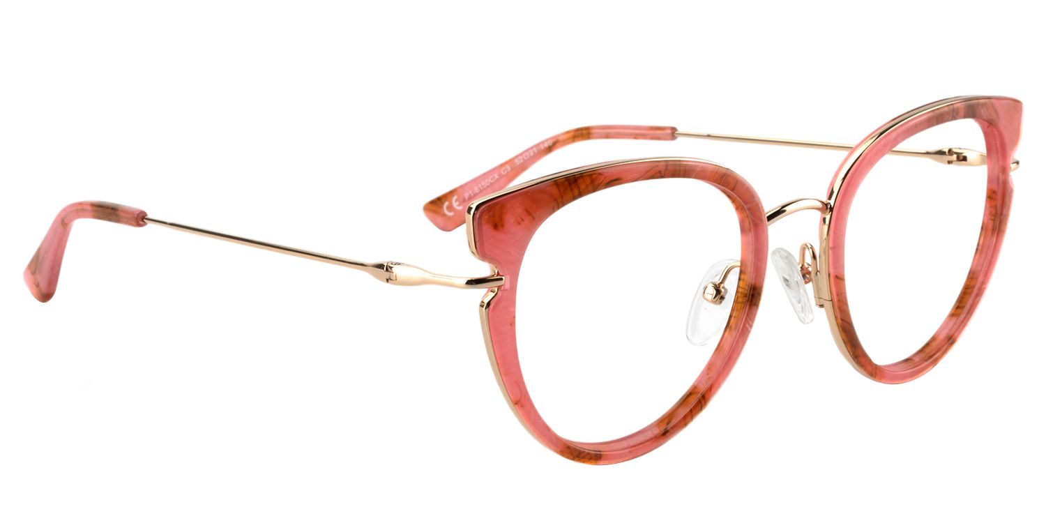 Alfonso Rosa Tortoise Cateye Brille2