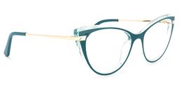 Sadie Dunkelgrün Cat Eye Brille2