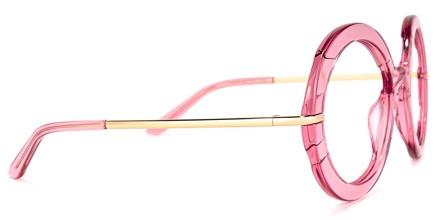 Keona Runde Rosa Brille3