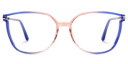 Walden Blau-Orange Quadratisch Brille0