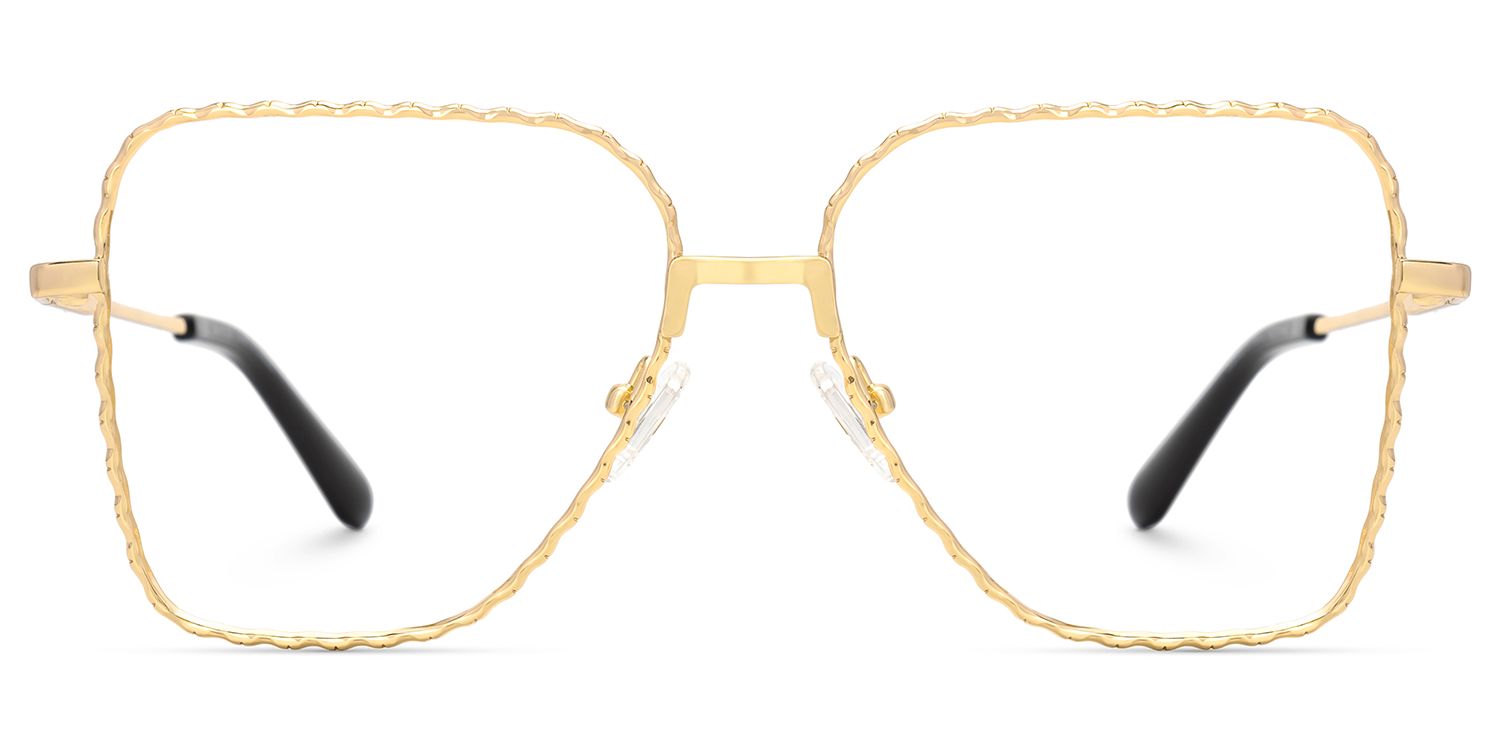 Teri Gold Pilot Metall Brille0