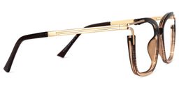 Nuriama Braun Klar Cateye Brille2
