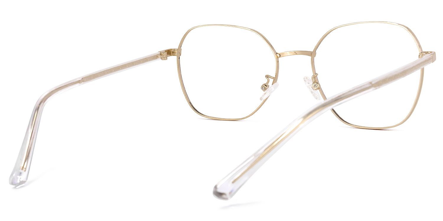Perry Schwarz-Gold Geometrisch Brille4