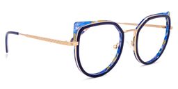 Felix Dunkelblau Cateye Brille2