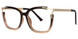 Nuriama Braun Klar Cateye Brille1