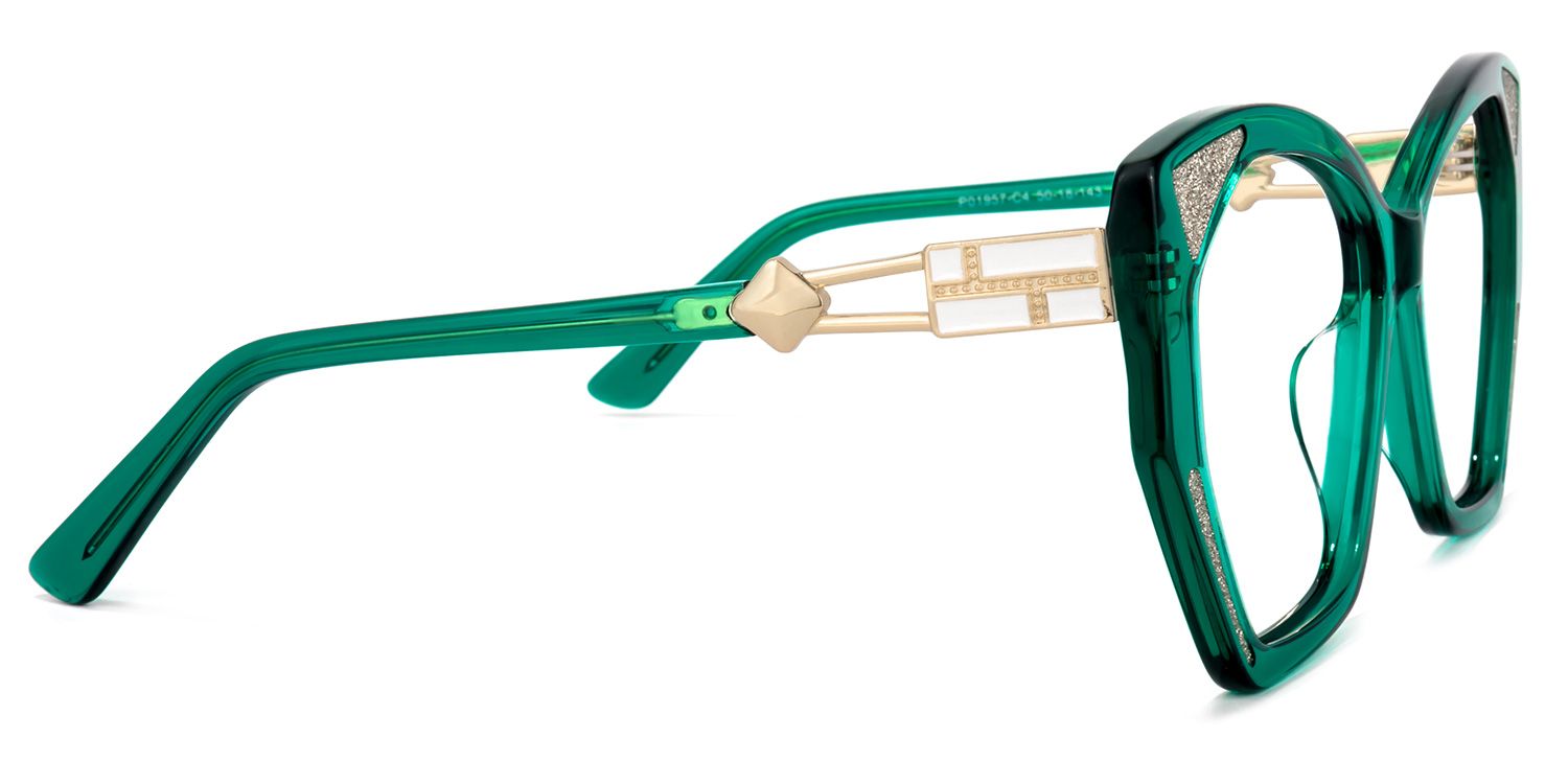 Routh Grün Geometrisch Brille3