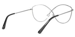 Carcia Silber Geometrische Brille3