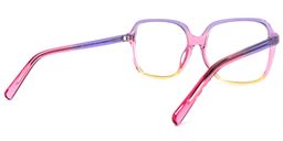 Lollipop Lila Gelb Quadratische Brille4