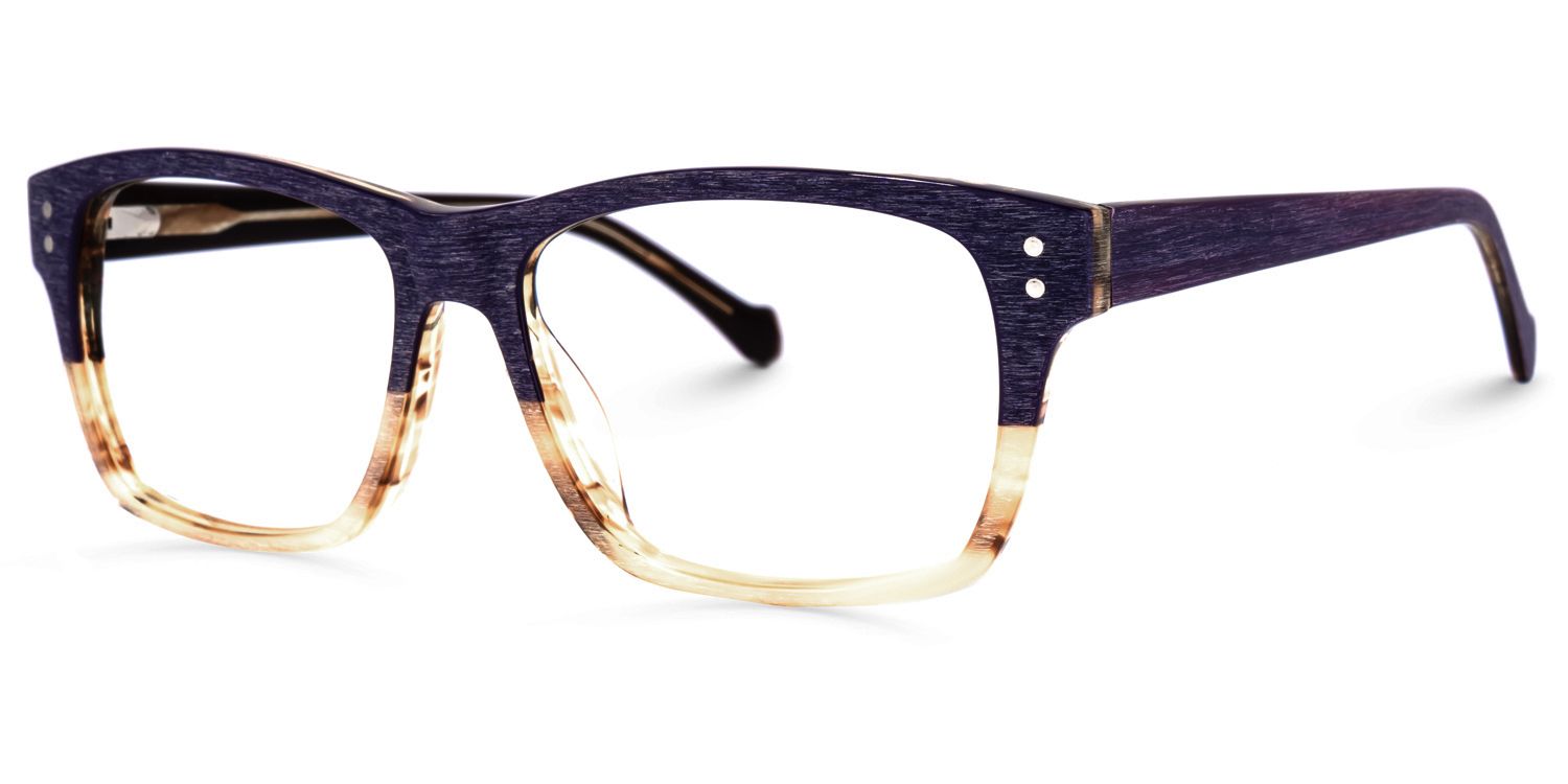 Emil Lila Tortoise Rechteckige Brille1