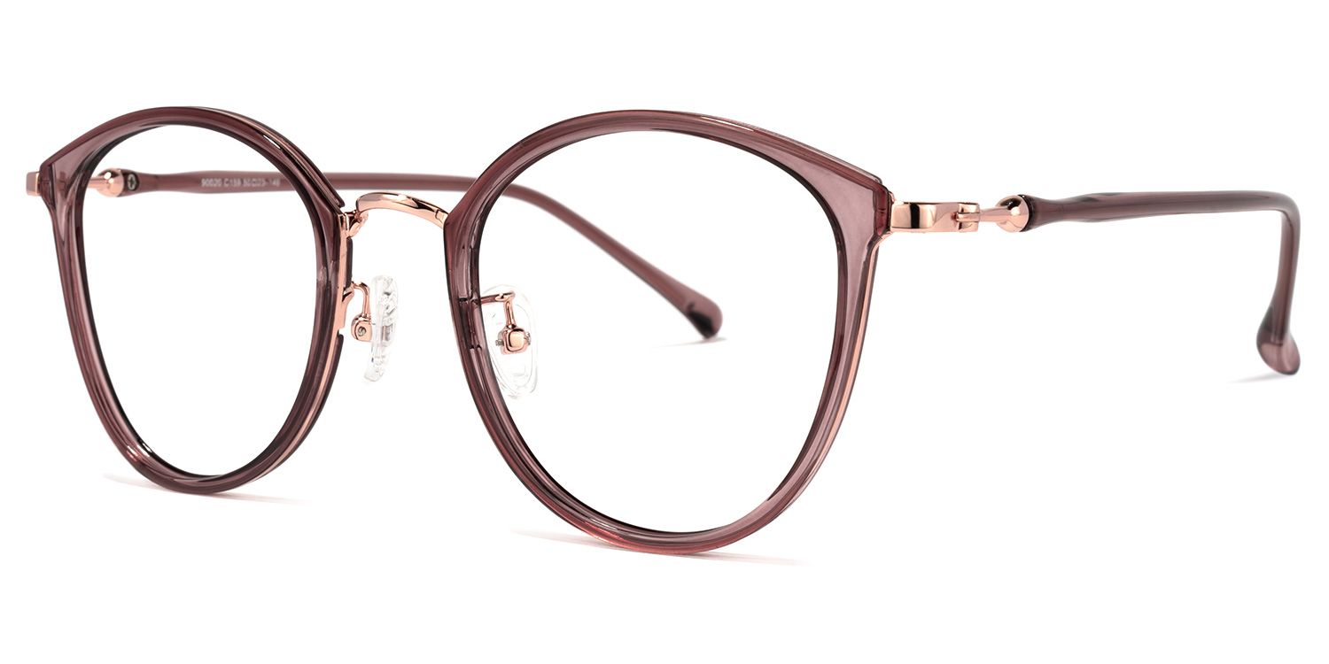 Basilia Lila Rund Brille1