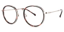 Yahya Blumendruck-Rosa Rund Brille4