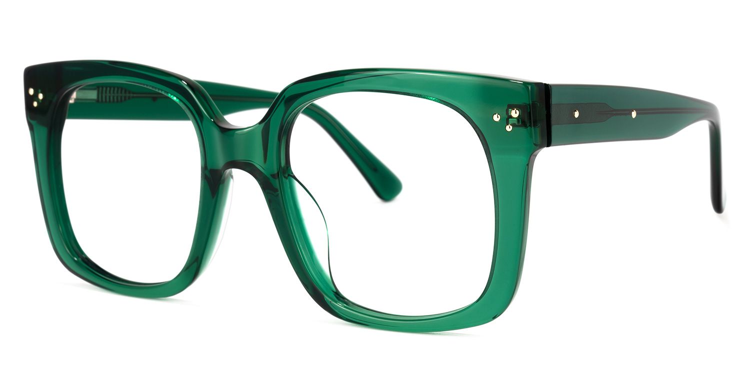 Paisley GrünQuadratische Brille1