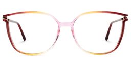 Walden Rot-Gelb Quadratisch Brille0