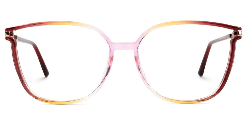 Walden Rot-Gelb Quadratisch Brille