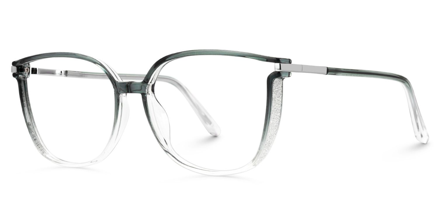 Walden Graugrün Cateye Brille1