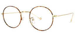 Fainche Rot-Tortoise Rund Brille1