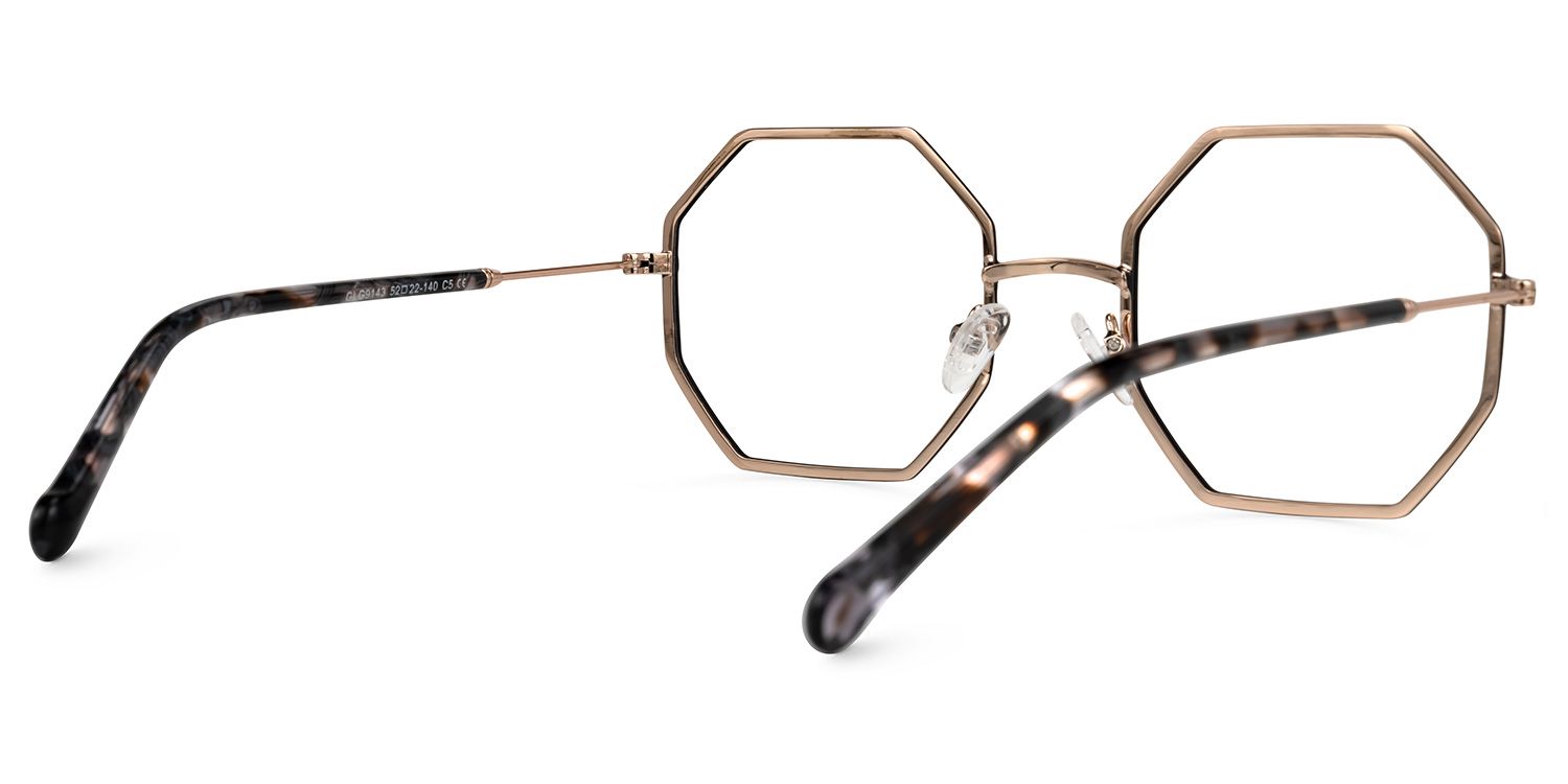 Matrika Schwarz Geometrisch Brille3