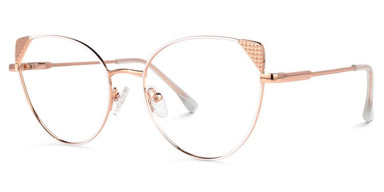 Eve Gold Cateye Brille
